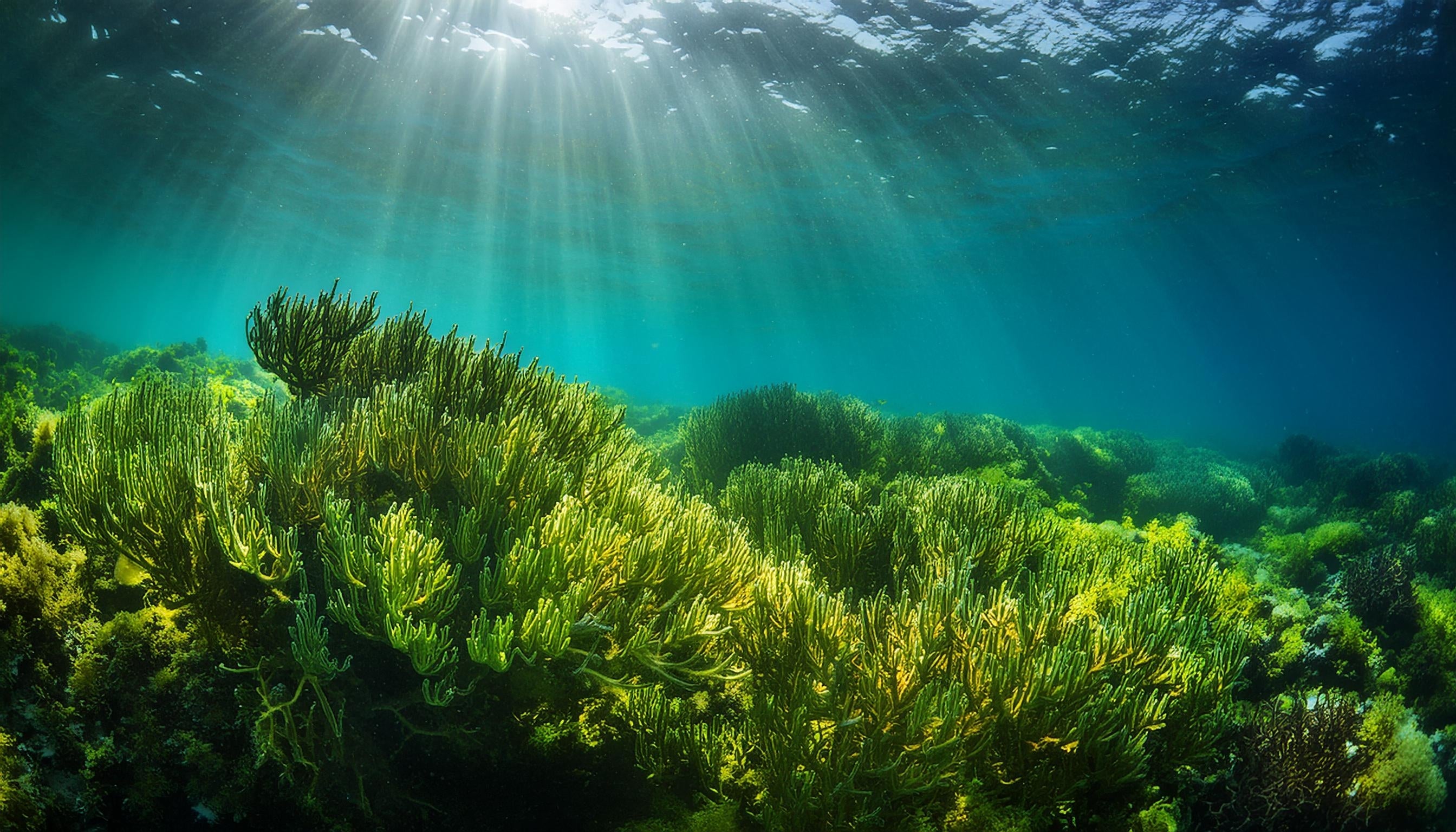 ocean with algae