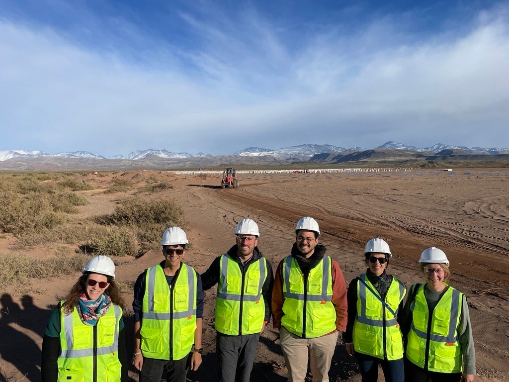 Team on site during a visit to Genneia