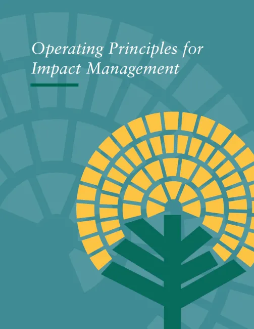 Illutration cover for Operating Principles for Impact Management