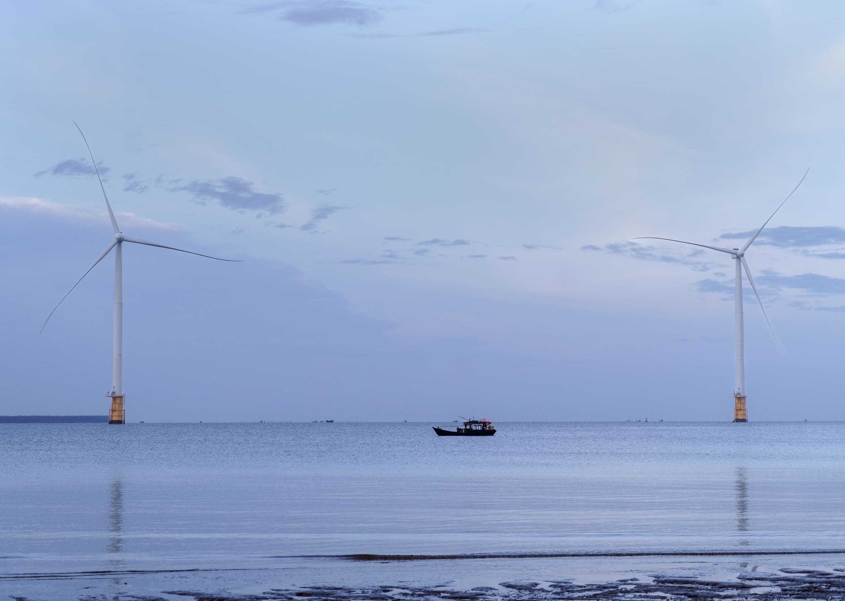 Ecotech wind power project in Duyen Hai town, Tra Vinh province, Vietnam. Photo courtesy of Climate Investor One